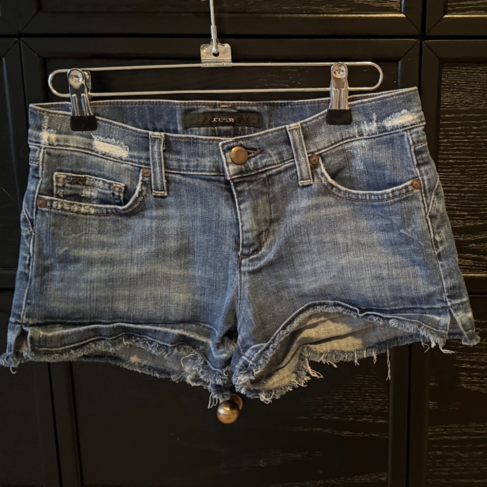Joe's Jeans Distressed Blue Denim Shorts